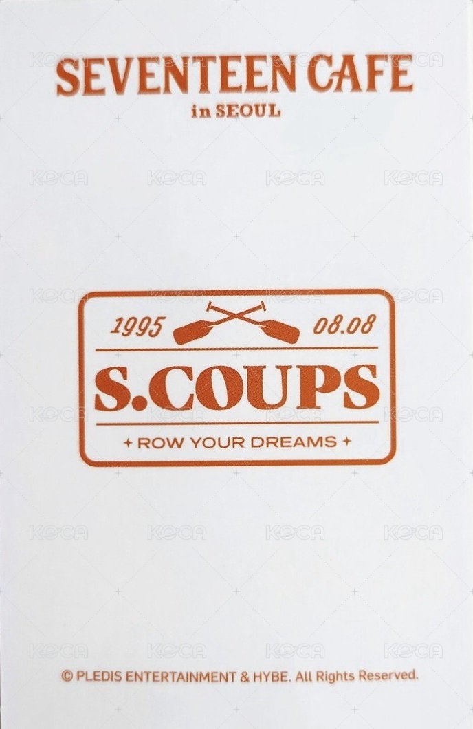 23‘CAFE in SEOUL 入場卡 / 場限卡 甜品卡 背面