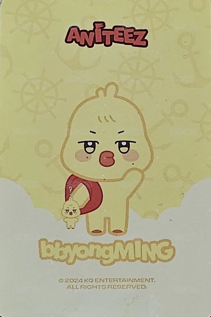 ANITEEZ IN ILLUSION 周邊卡 PLUSH KEYRING 背面