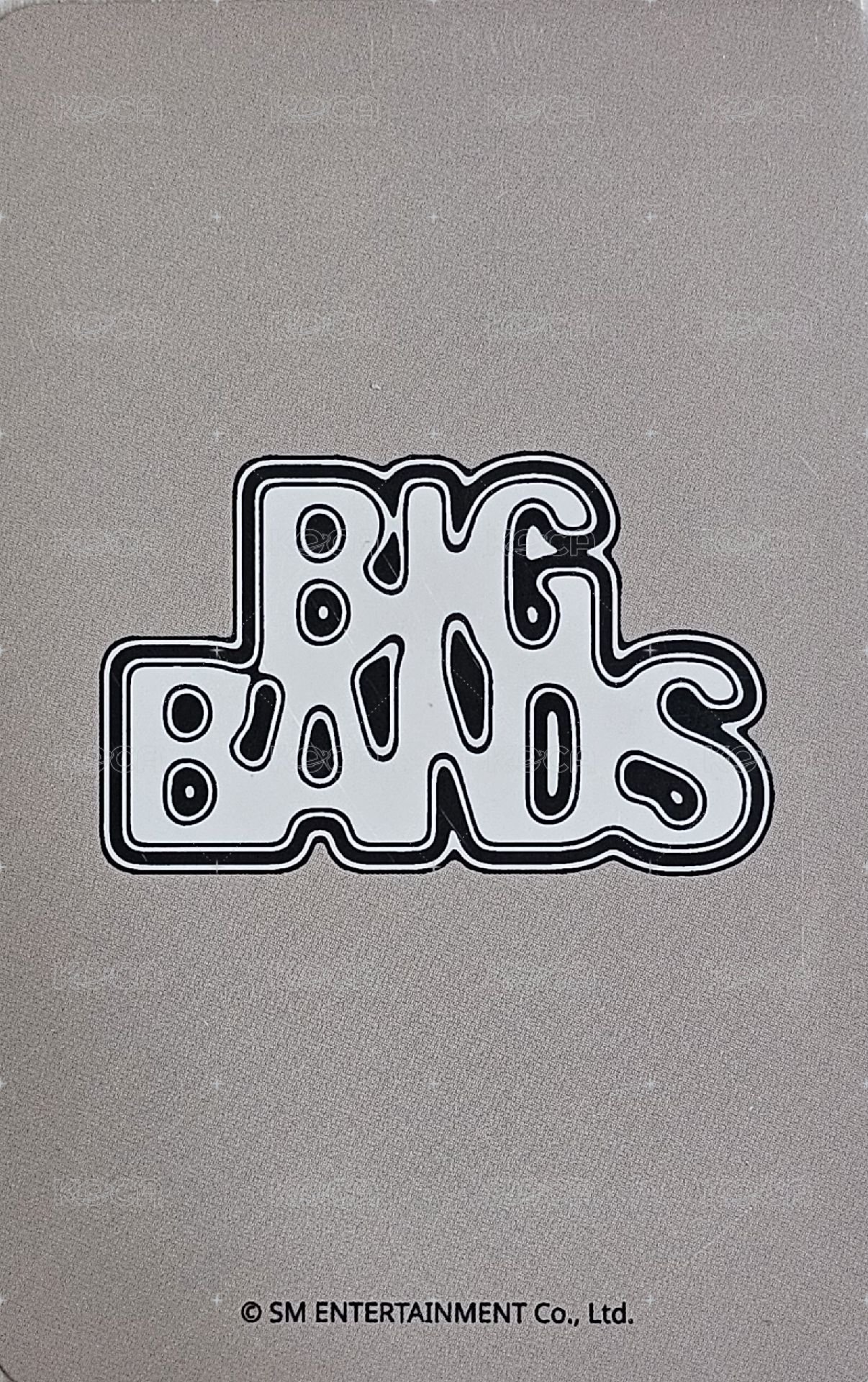 BIG BANDS am 線上 簽售卡  背面