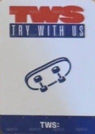 TRY WITH US 周邊卡 扭蛋 迷你卡 背面