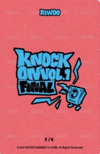 Knock On 巡迴 隨機卡 FINAL 場周 2 背面