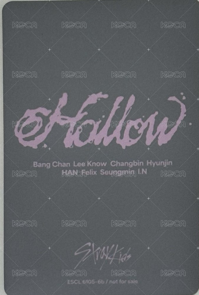 Hollow 專輯卡 初回生產限定盤B 背面