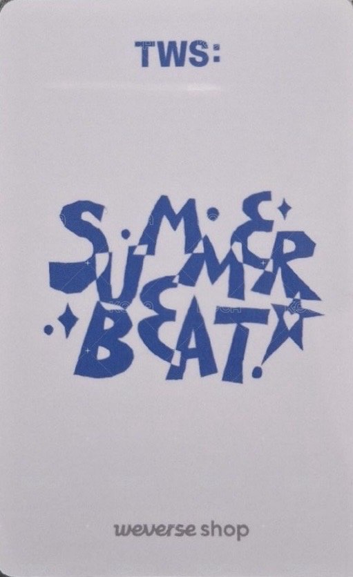 SUMMER BEAT! wvs Fan Party 特典卡  背面