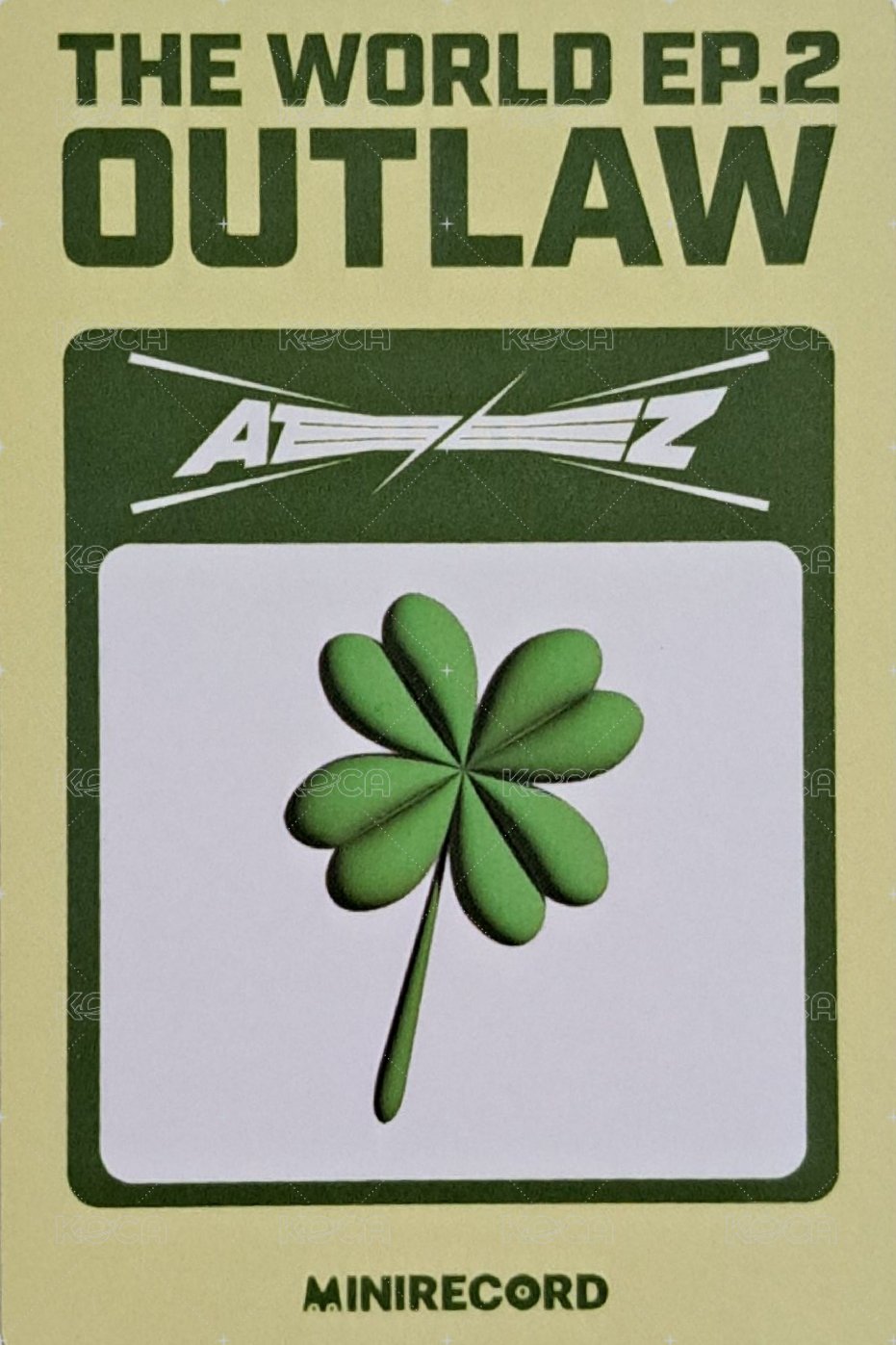 Outlaw MINIRECORD 3.0 簽售卡  背面