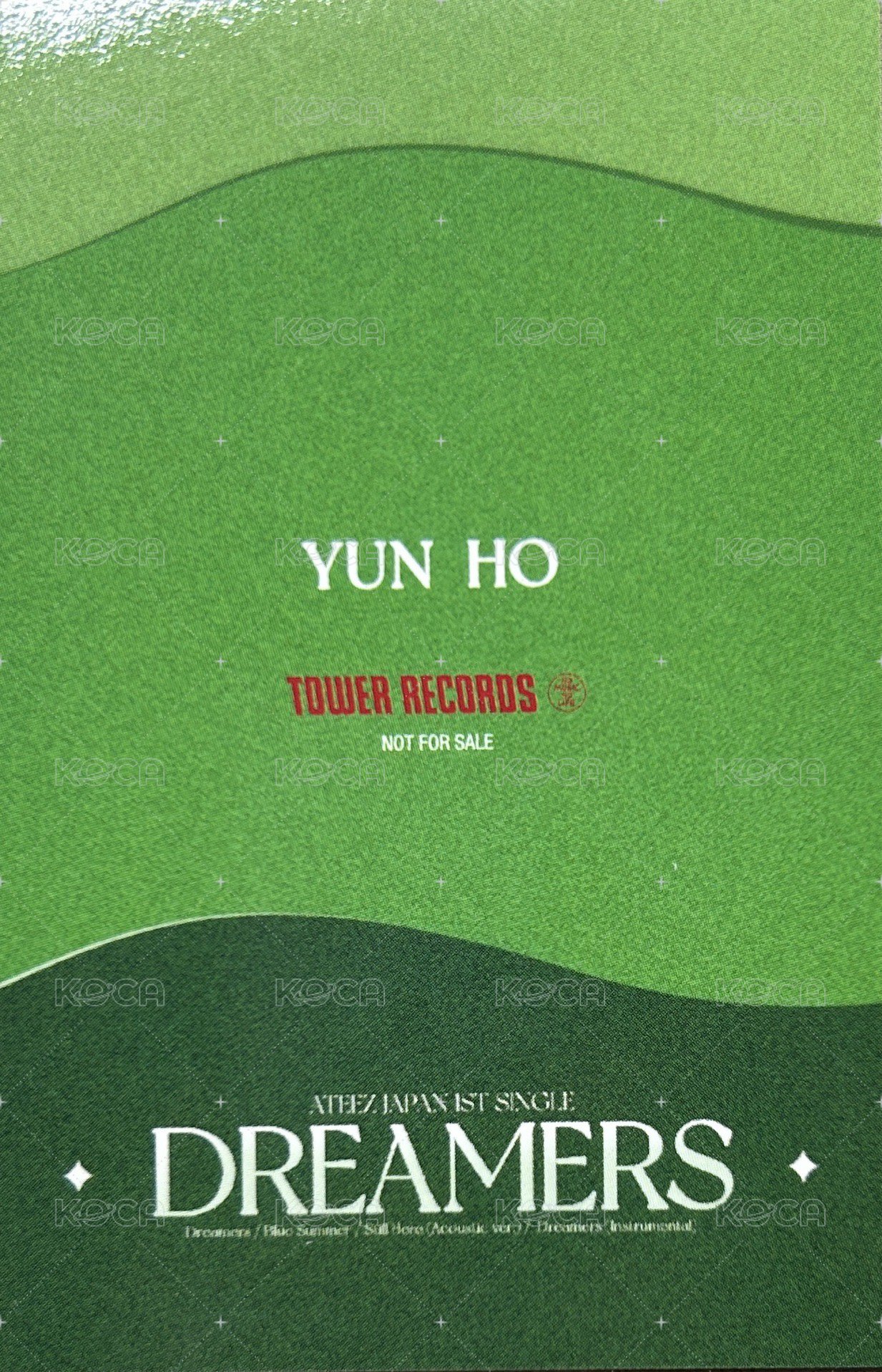 Dreamers 滿額卡 5000円 背面