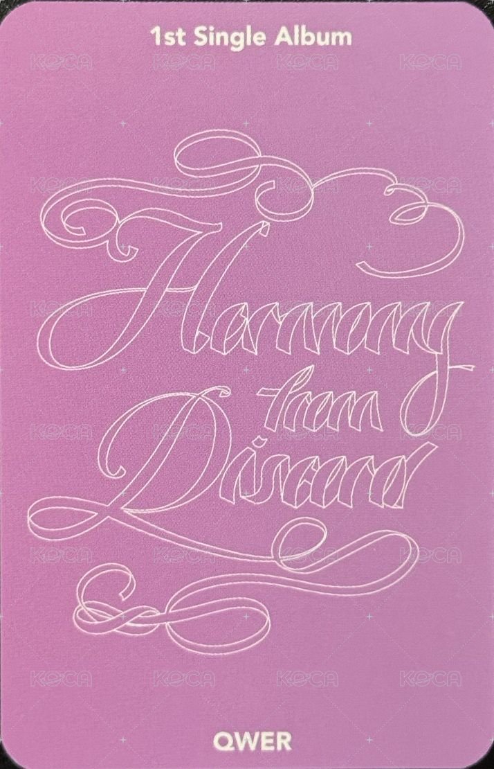 出道 Kpopstore 線下 1.0 簽售卡  背面