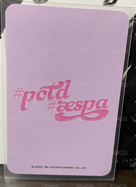 #potd展會 周邊卡 #potd泰國展會T恤寧 背面