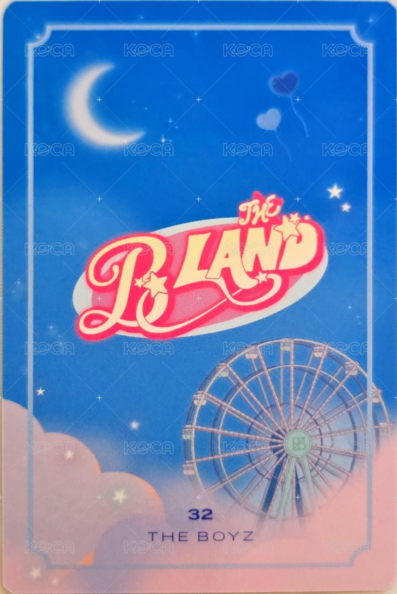 THE BOYZ FAN-CON <THE B LAND> 隨機卡  背面