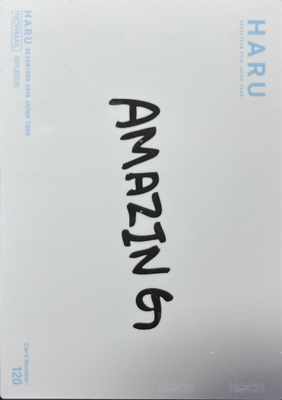 HARU 隨機卡  背面