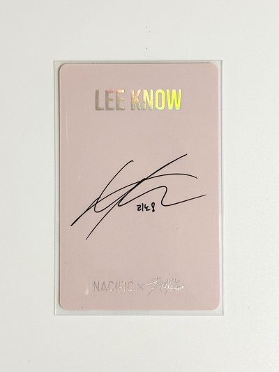 Stray Kids Lee Know 李旻浩 NACIFIC 代言卡 7.0