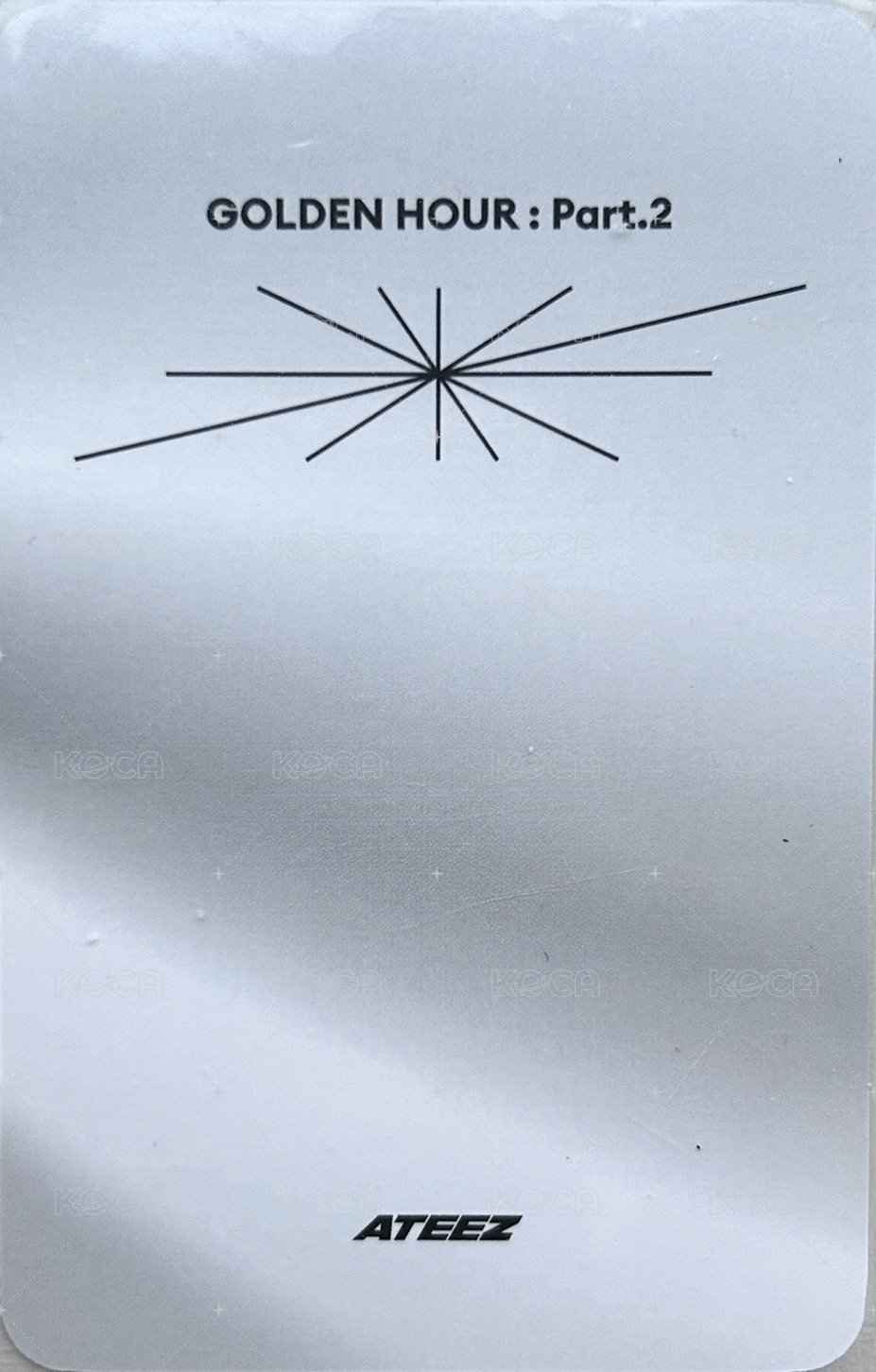 GH2 快閃店 周邊卡 Hairpin 背面