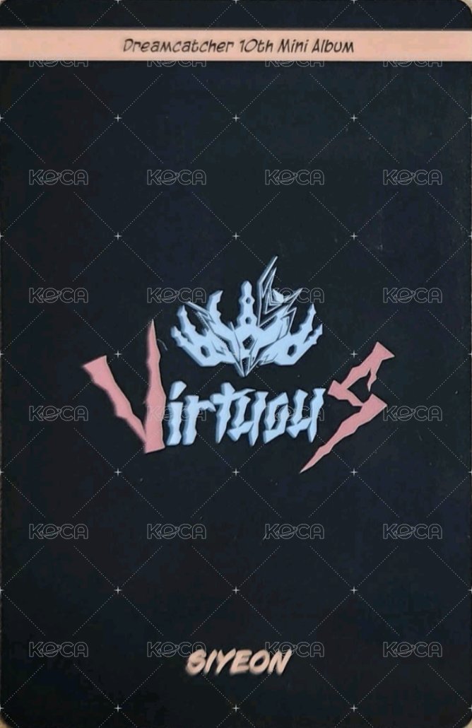 迷你十輯 專輯卡  背面