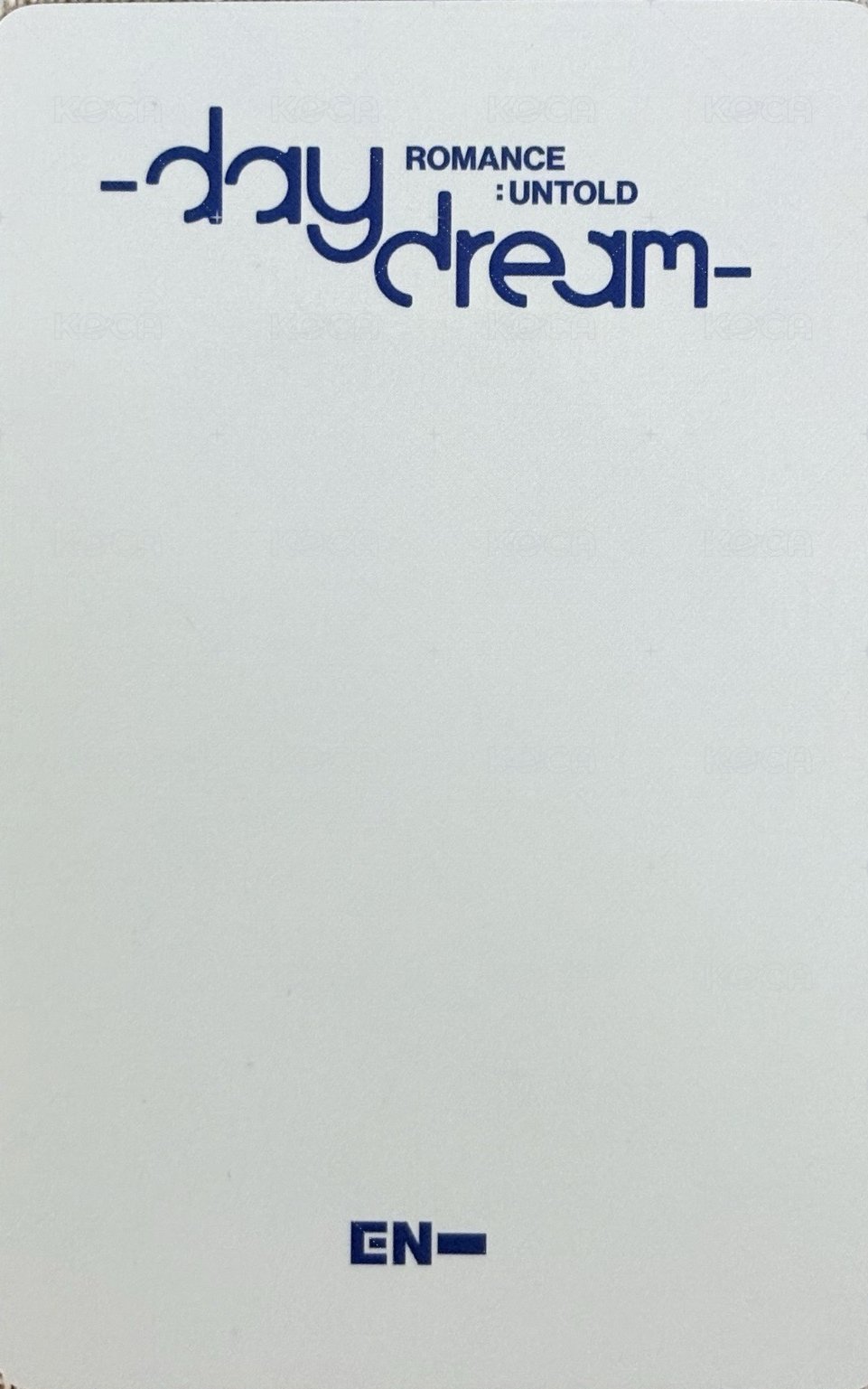 正二後續 yzy 3.0 特典卡  背面