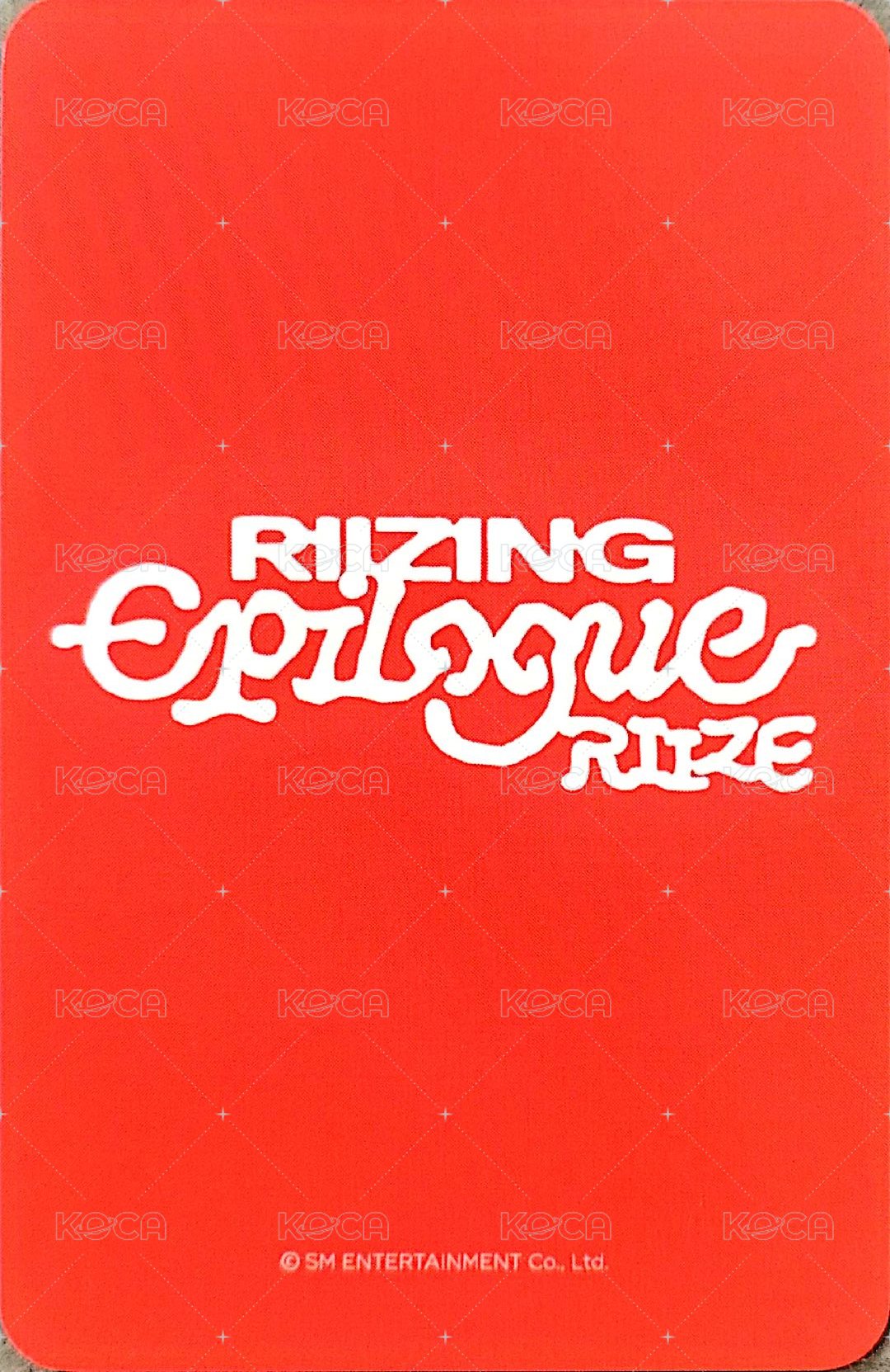 RIIZING EP wm 特典卡  背面