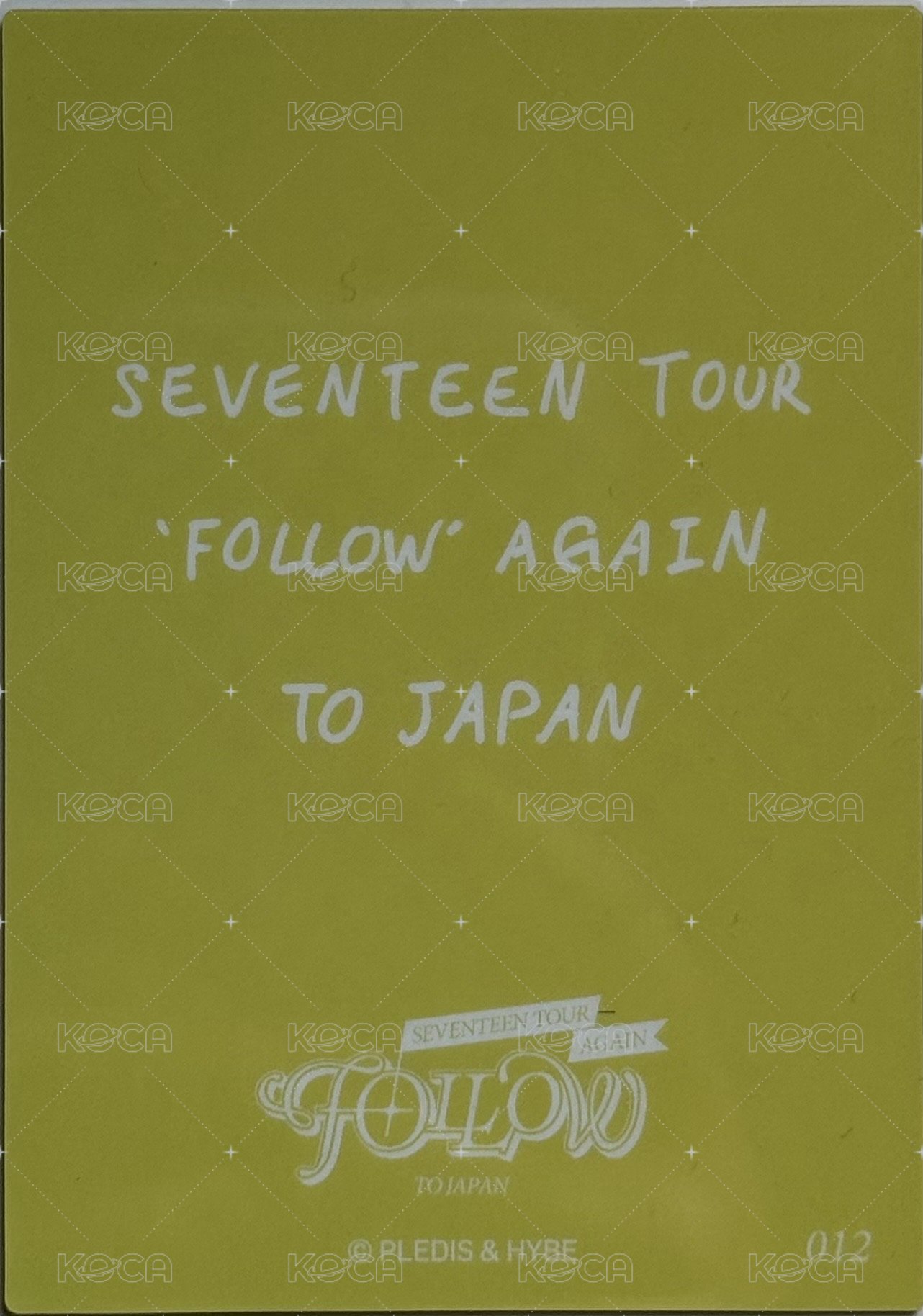 FOLLOW AGAIN 隨機卡 日巡卡包 背面