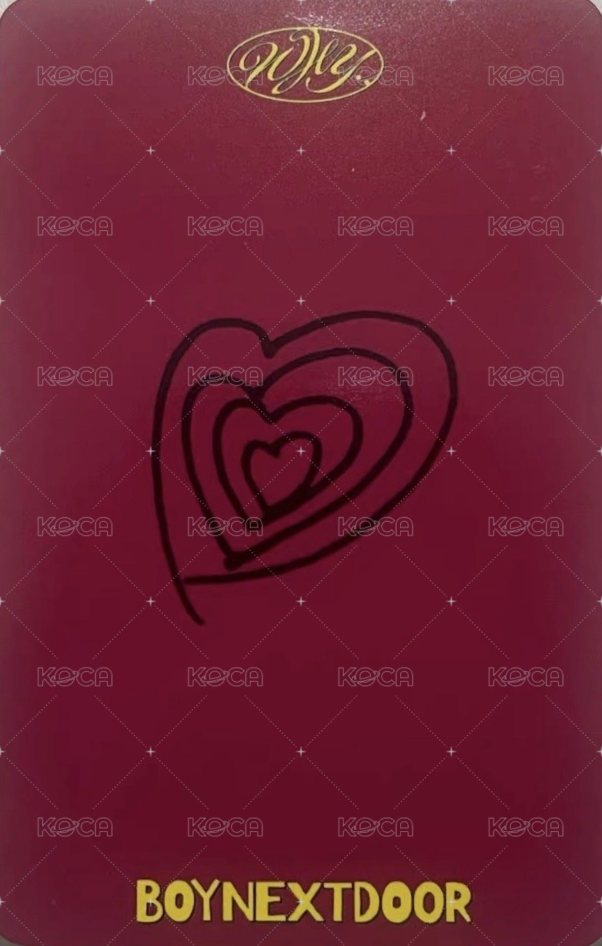 WHY.. 打歌卡 sc 虎爪 背面