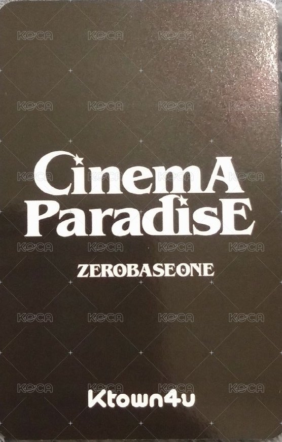 迷四 k4 音中 預售 特典卡  背面