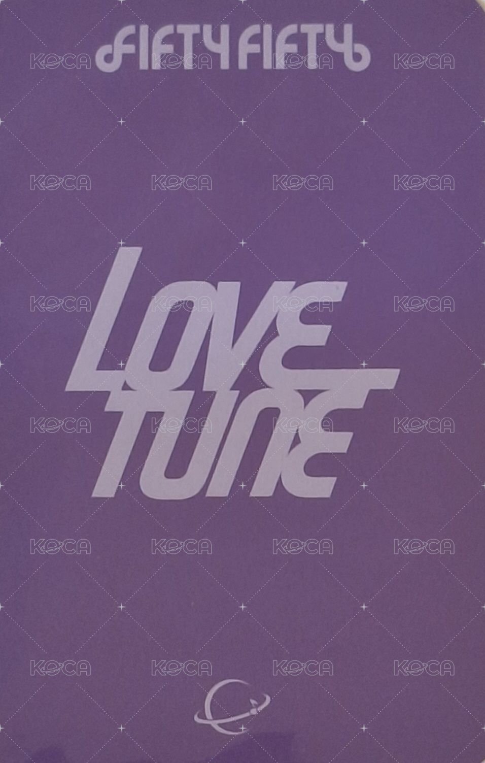 Love Tune Green Universe Music 2.0線下 簽售卡 比耶 背面