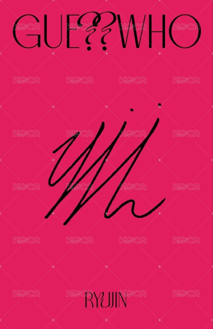 GUESS WHO 專輯卡  背面