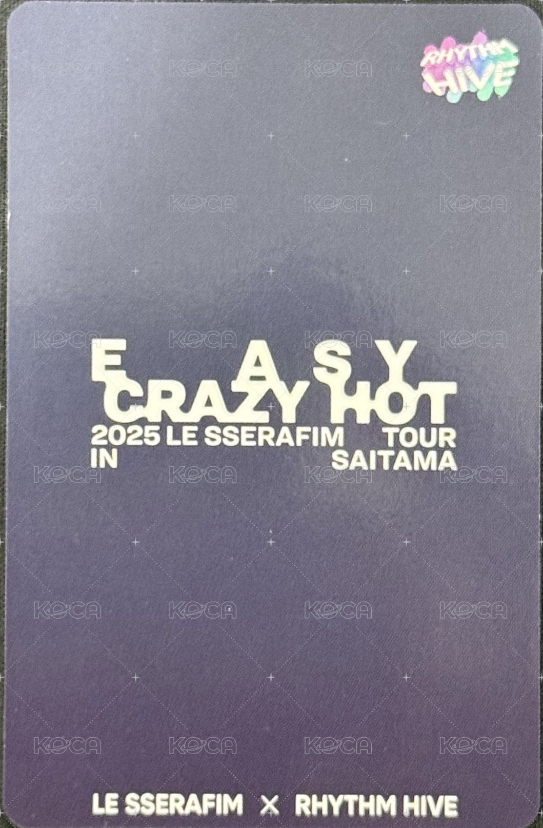 25‘巡迴 遊戲卡 日巡 埼玉音遊卡 采源 首爾演唱會造型 背面