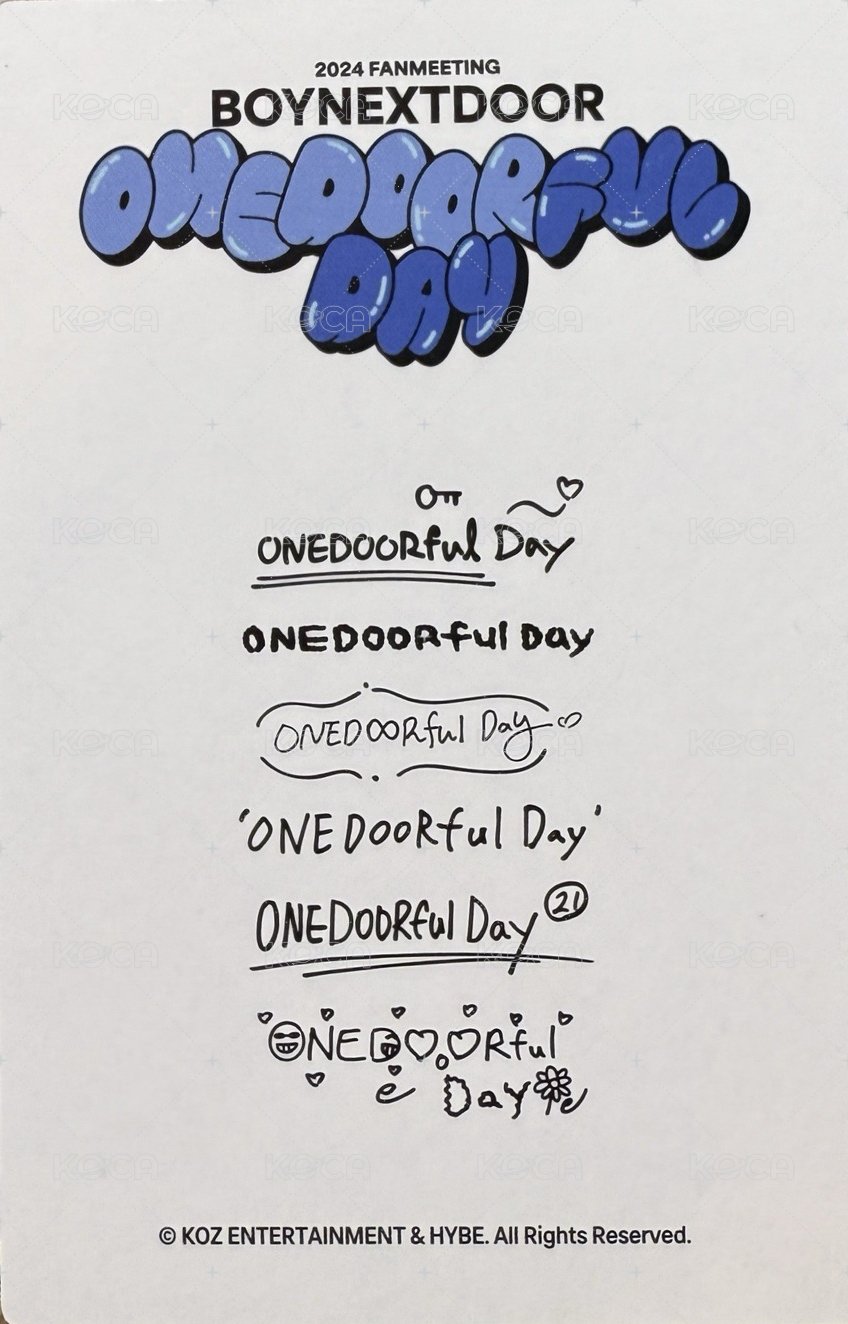 24fm 隨機卡 特別自拍 背面