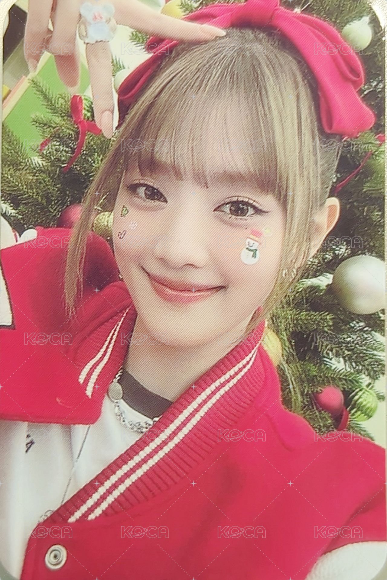 代言卡 MEDIHEAL 聖誕版比耶 正面