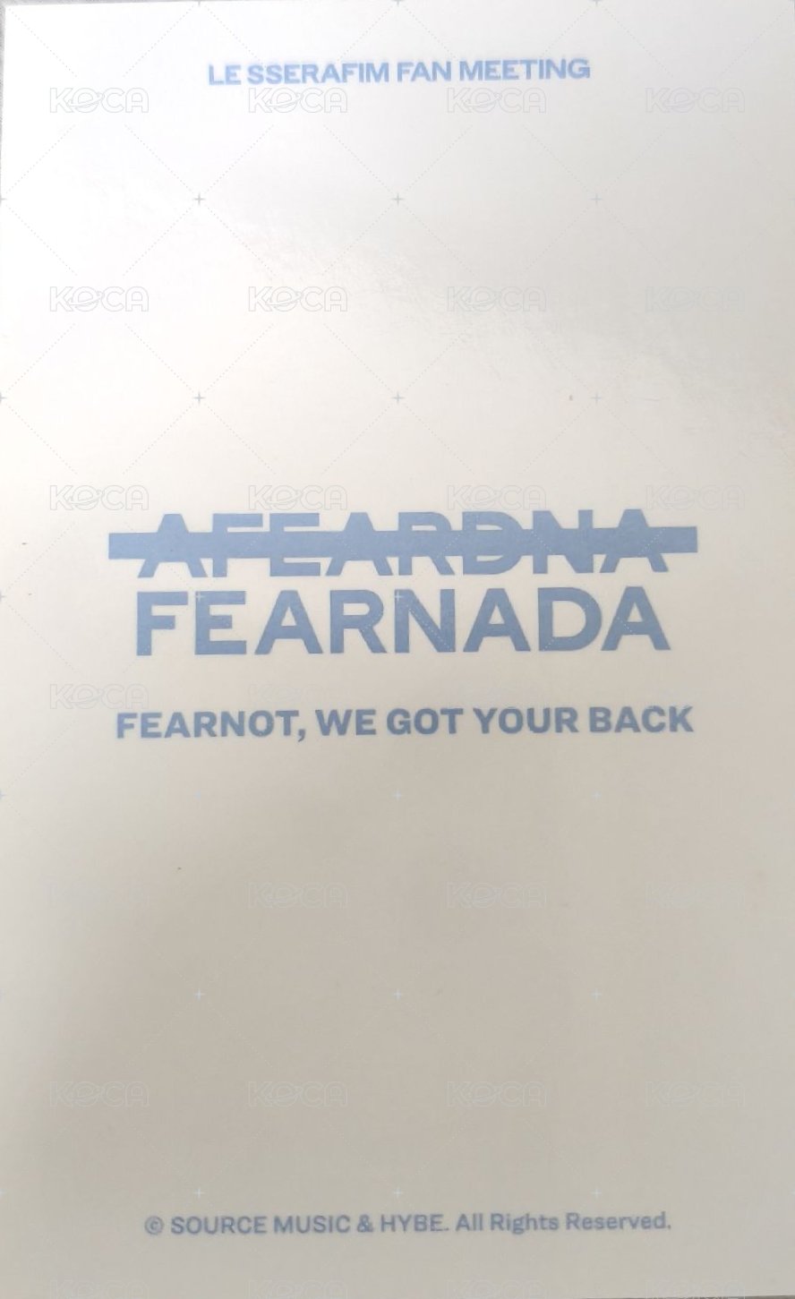 24‘fm 周邊卡 衣服卡 背面