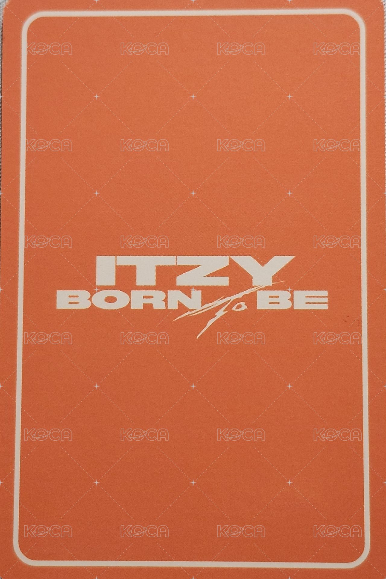 BORN TO BE 專輯卡  背面