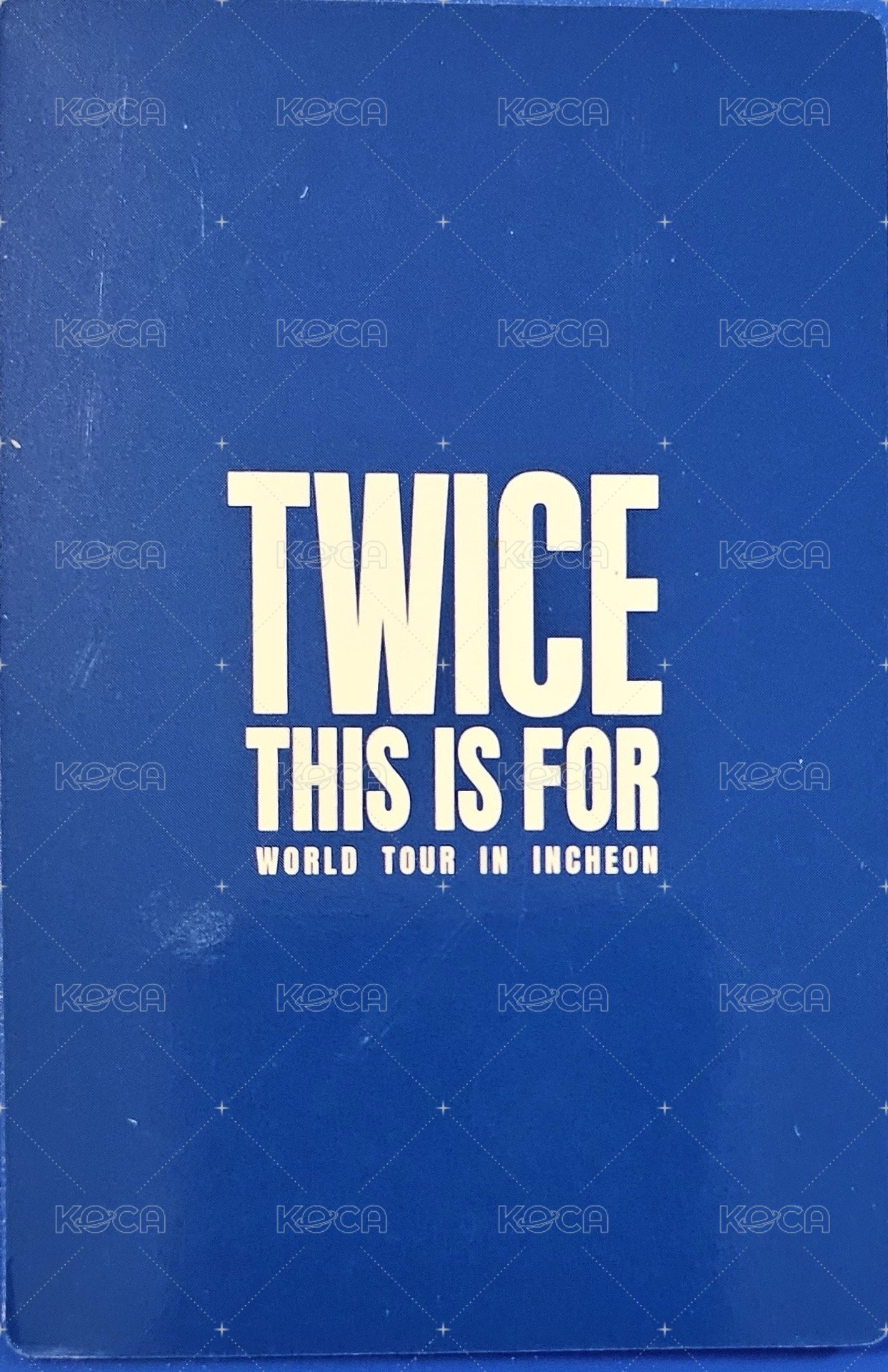六巡 7/20演唱會 入場卡 / 場限卡  背面
