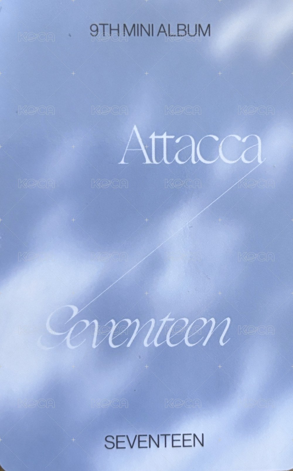 MINI9 yzy A 簽售卡 屋頂八 背面