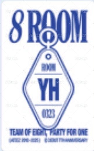 8ROOM 周邊卡 線上鑰匙圈 背面