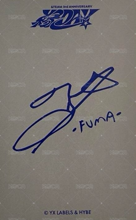 縁DAY 周邊卡 3周年 照片留言板小卡 背面