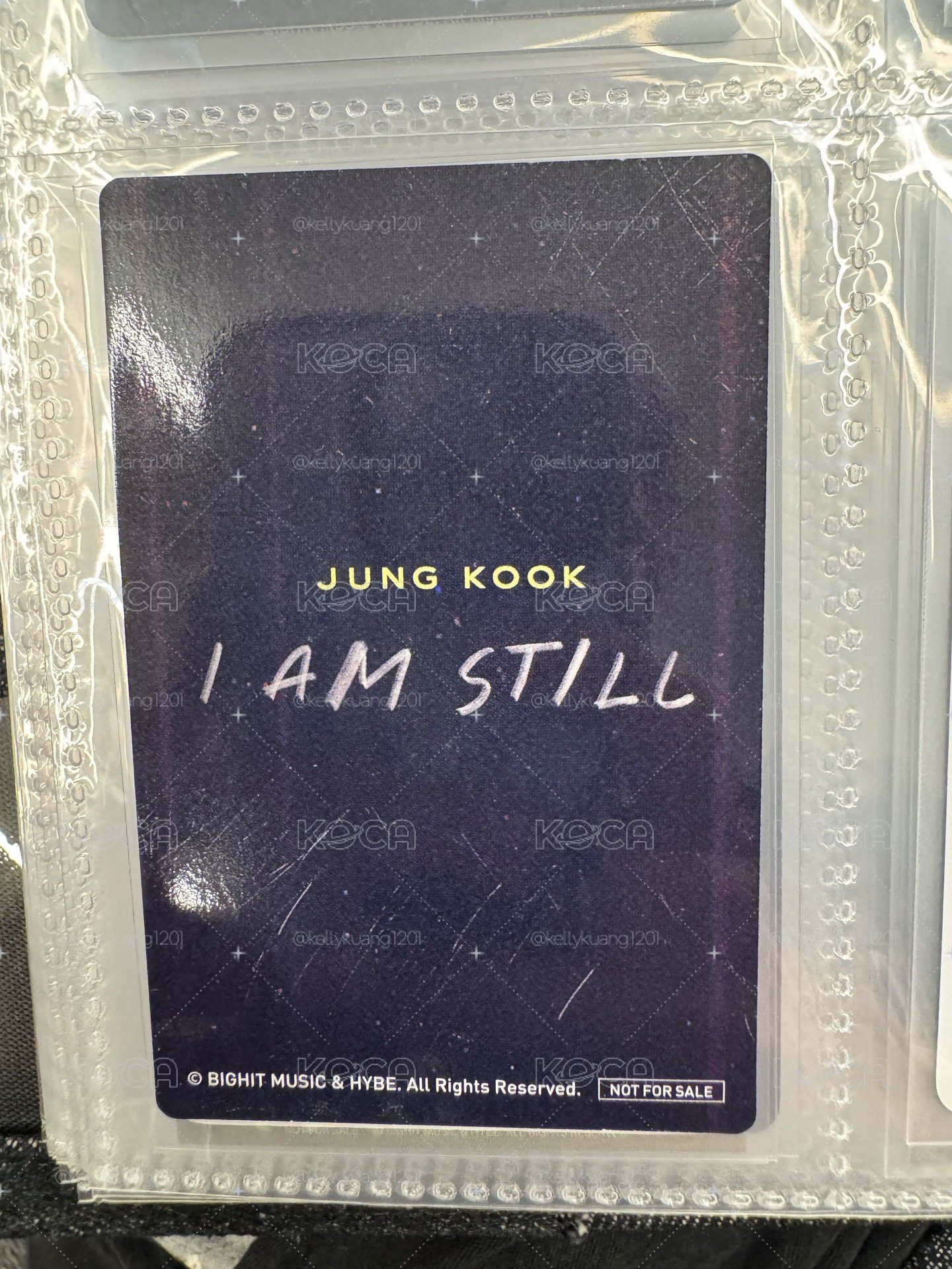 BTS 防彈少年團 田柾國 小卡 i am still 電影 日本特典