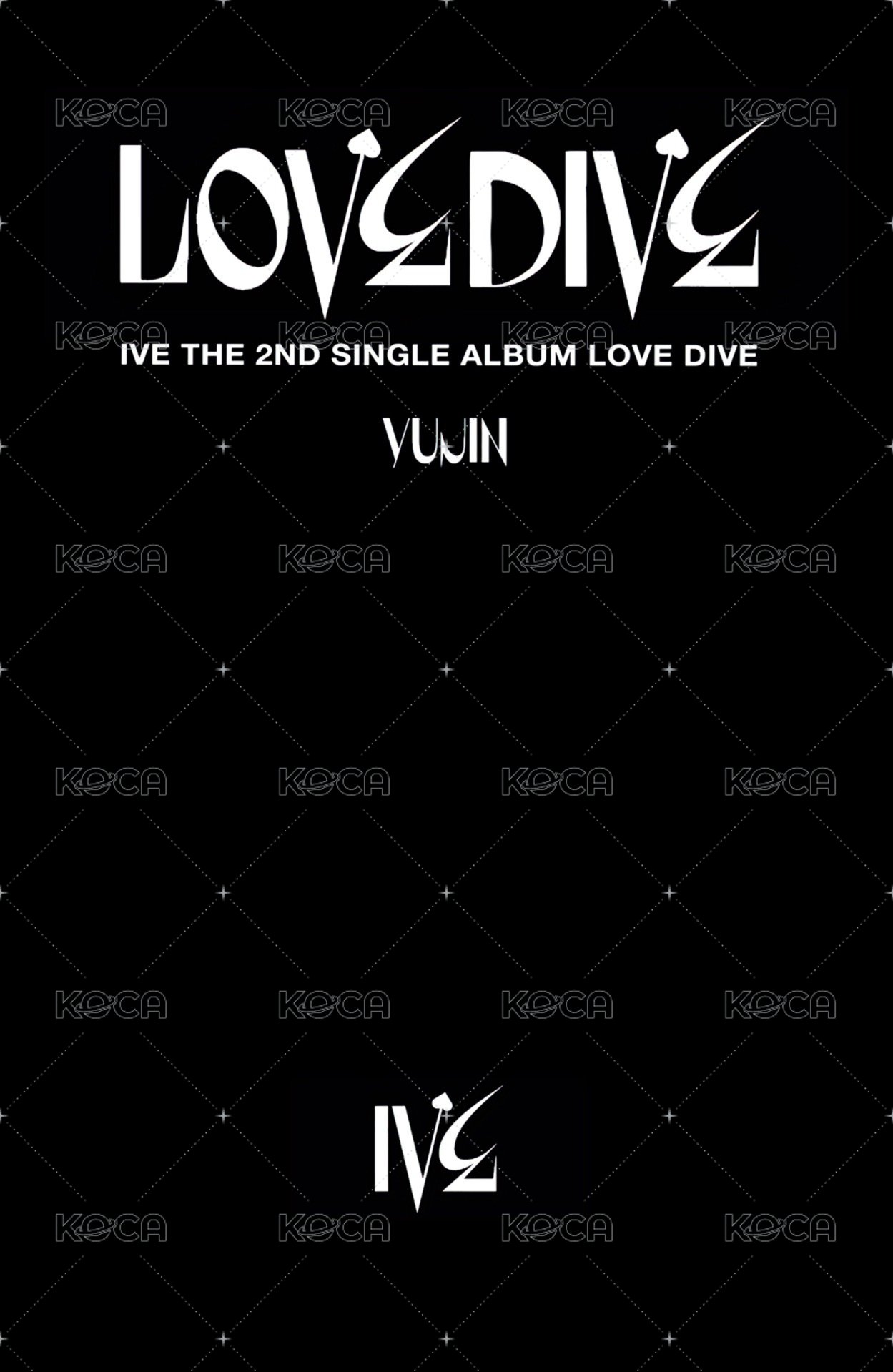 LOVE DIVE mokket 簽售卡  背面