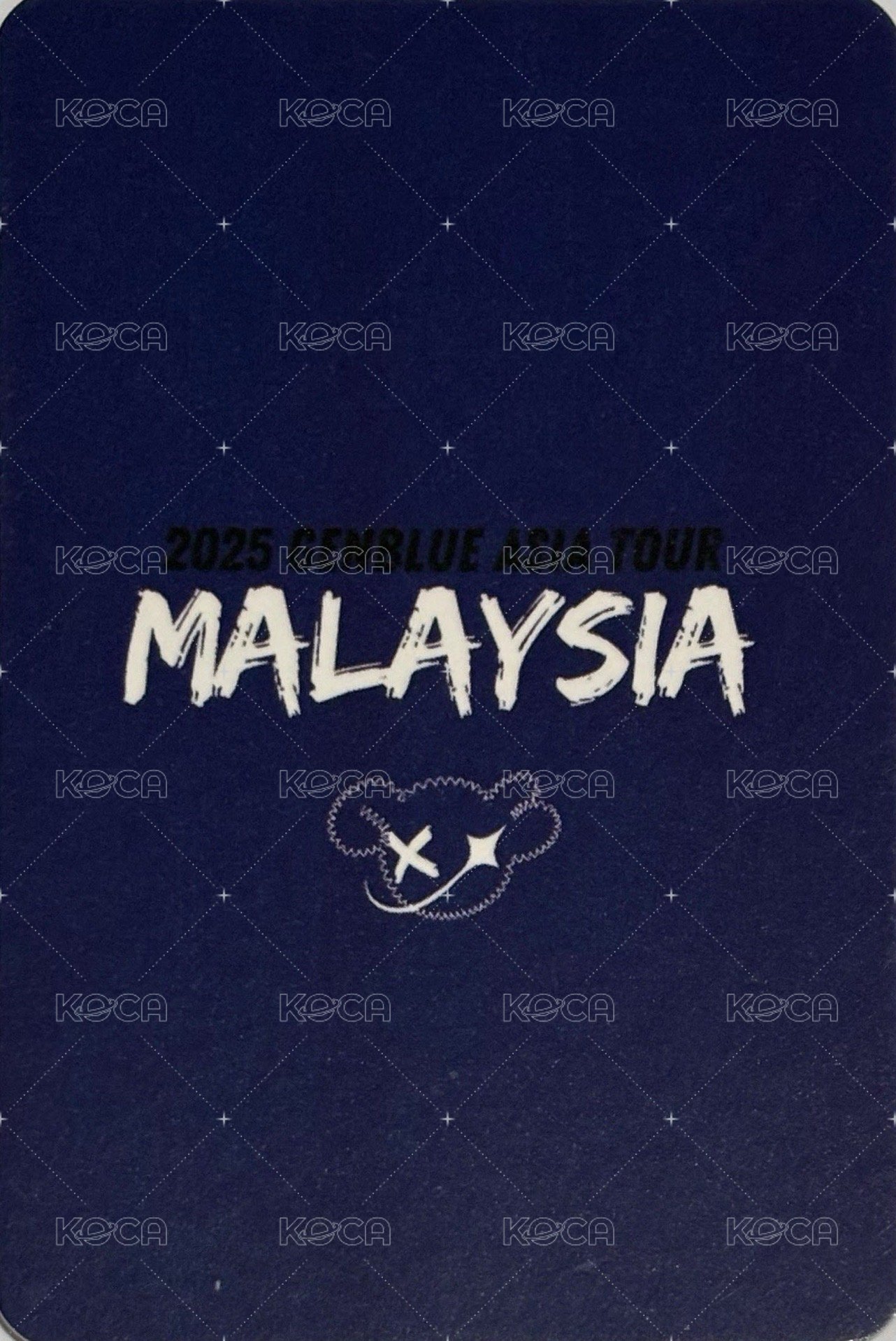 GENBLUE ACT LIKE THAT 亞洲巡迴最終站 任務卡 馬來西亞 ver. 背面