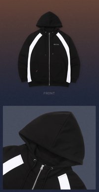 Zip-up Hoodie(Black)