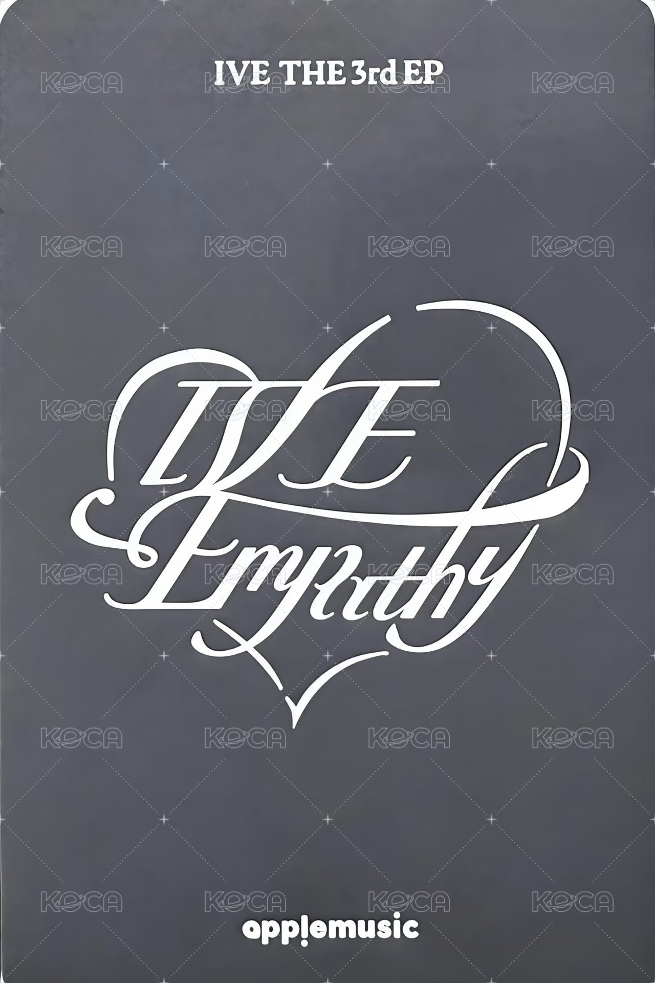 IVE EMPATHY am 3.0 簽售卡 懟臉安 背面