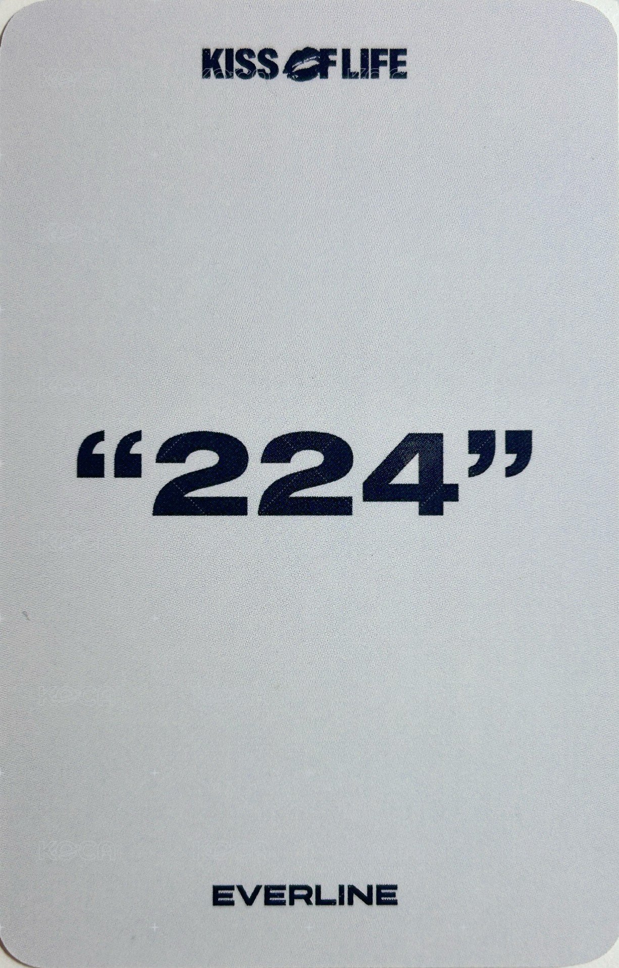 224 el 預售 特典卡  背面