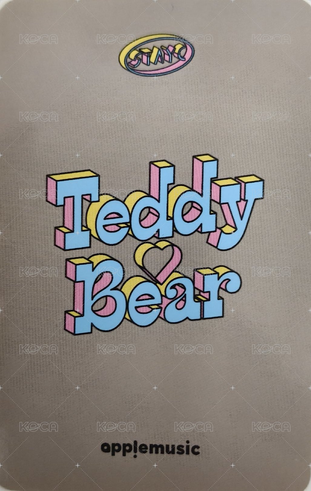 Teddy Bear am 特典卡  背面