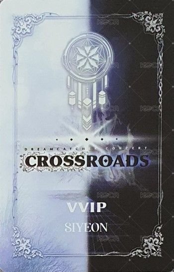 Crossroad線上演唱會 周邊卡 VVIP卡 背面