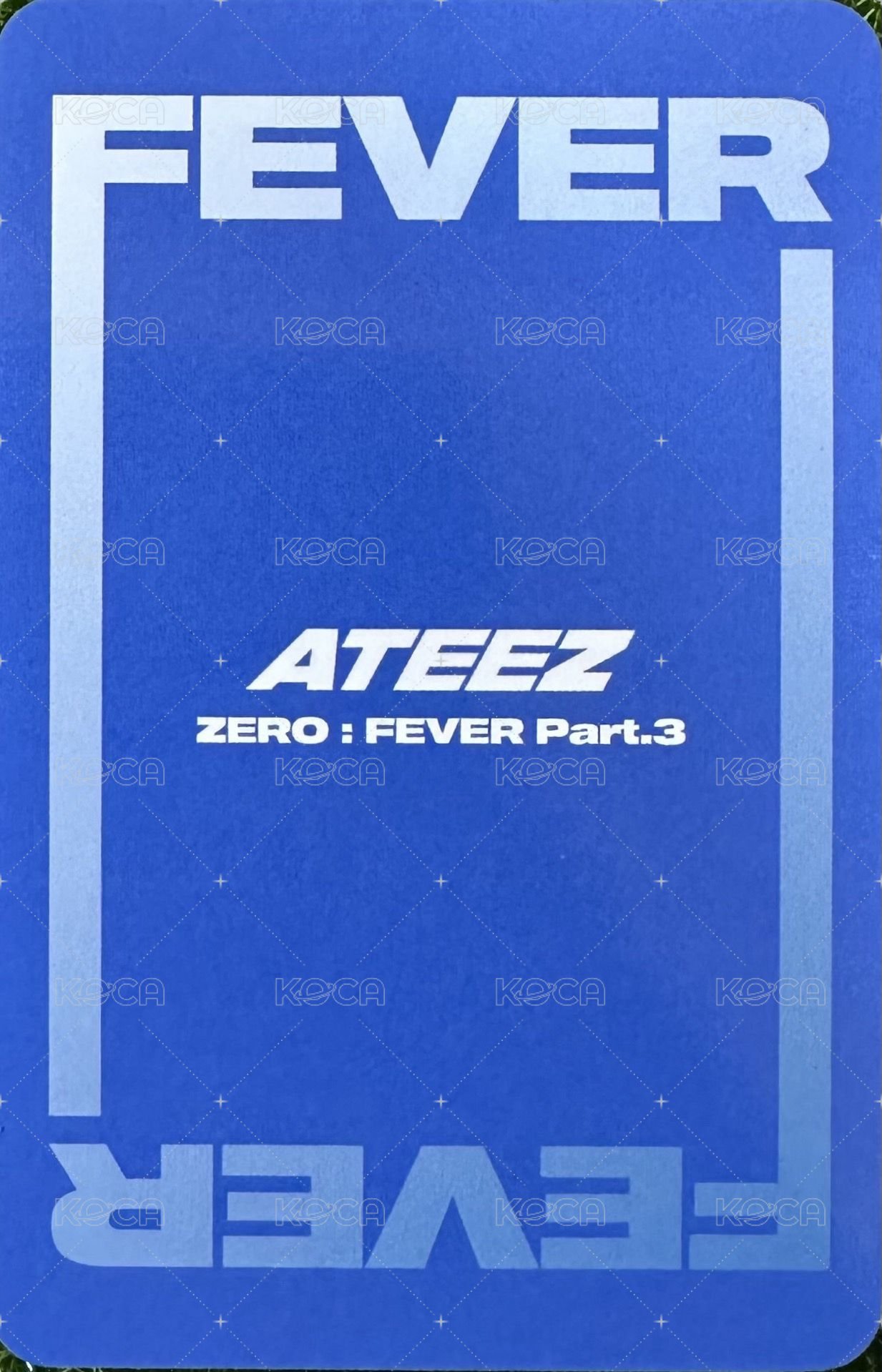 Fever pt.3 k4 特典卡  背面
