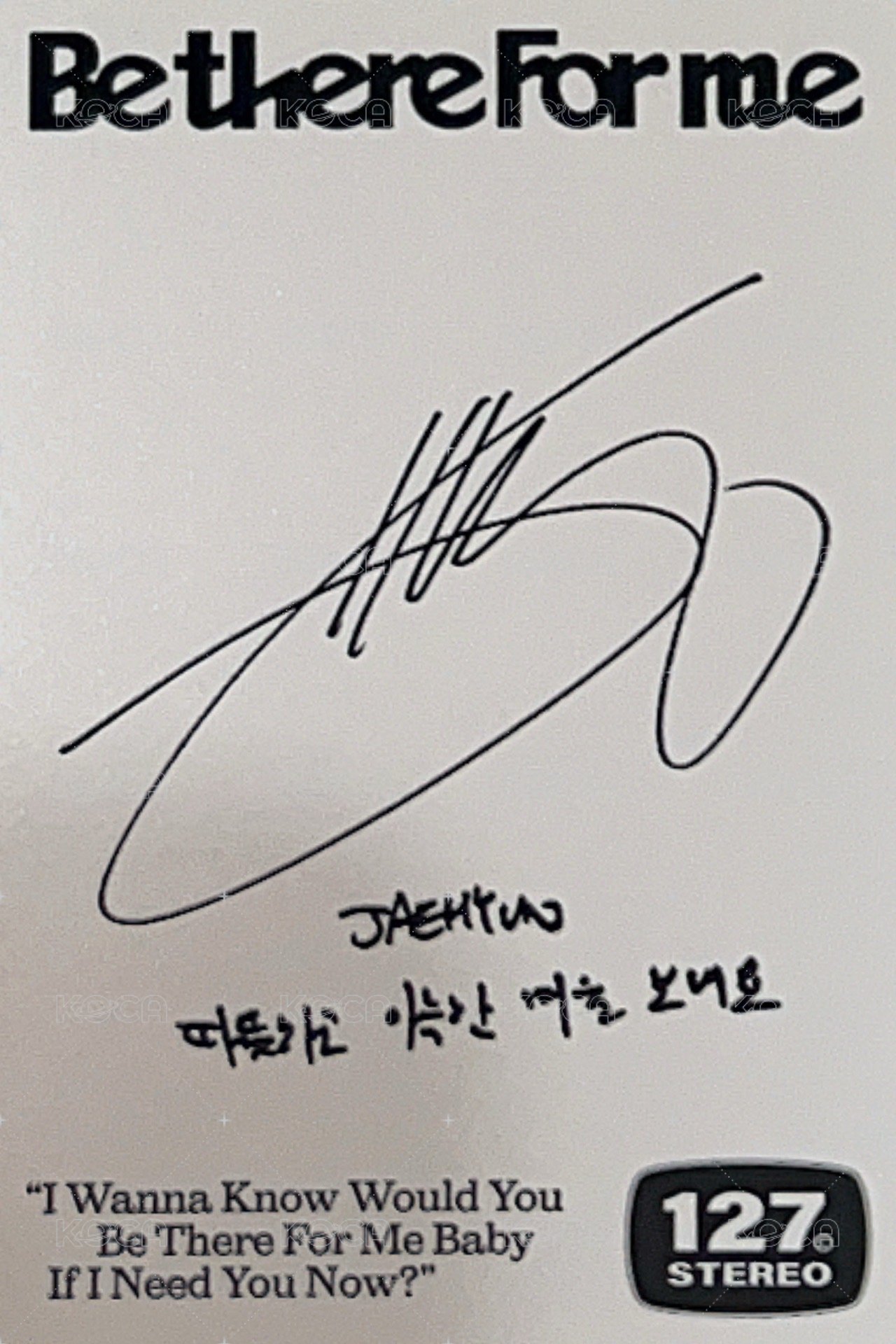 BTFM 專輯卡 127 STEREO ver.B 背面