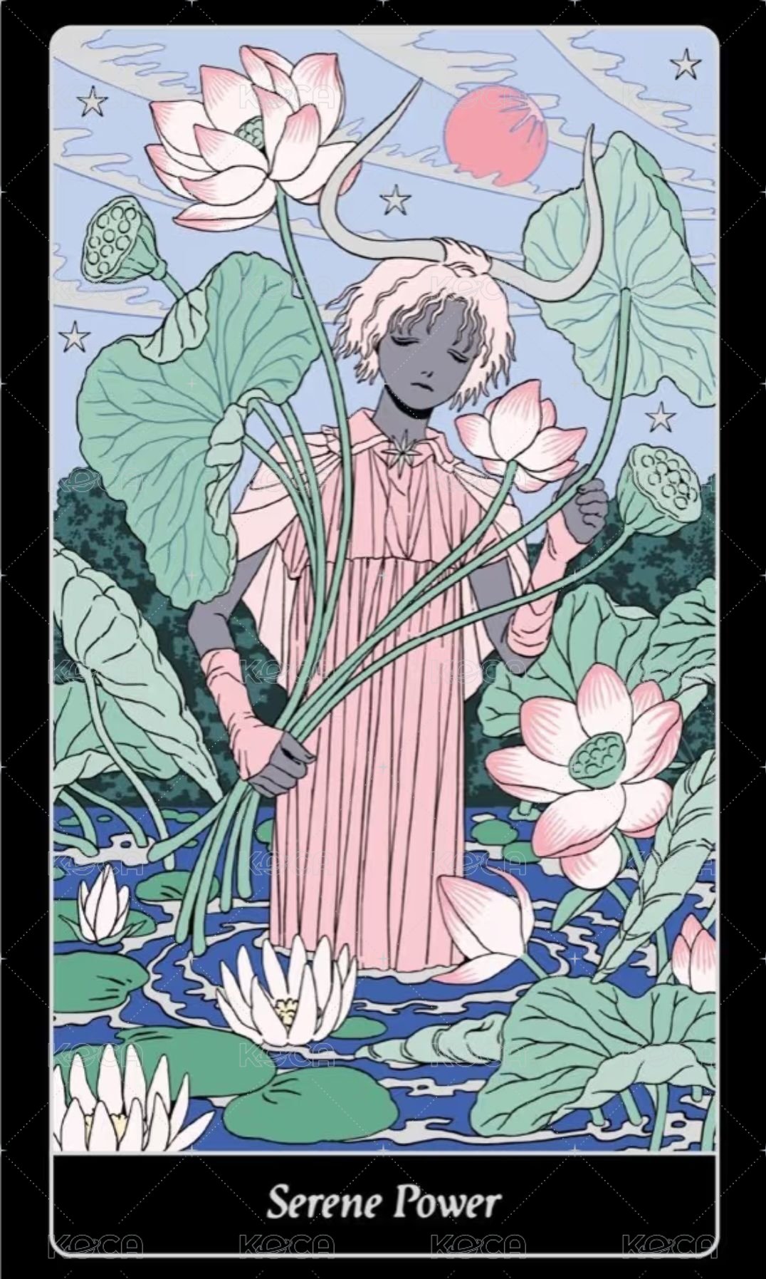 正四 專輯卡 塔羅牌/神諭卡 Serene Power 正面