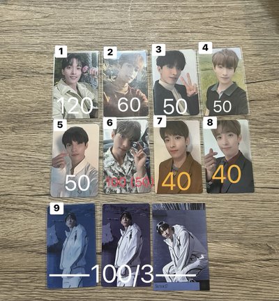 DK歷年小卡（耳環卡.Incomplete DVD卡）