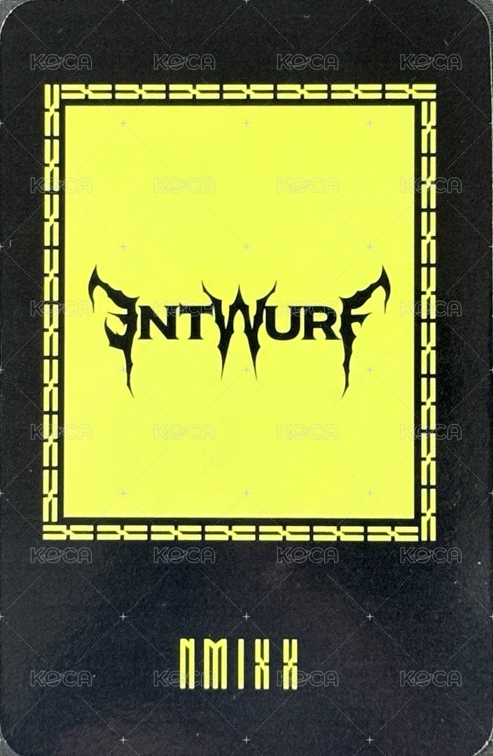 ENTWURF sw 特典卡 預售莉 背面