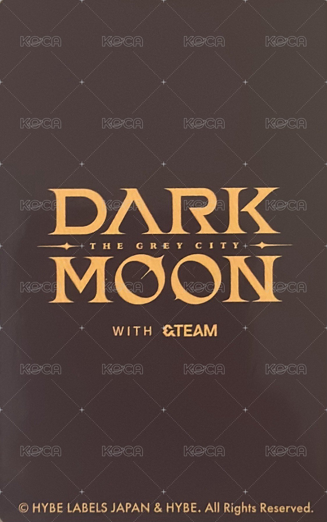 DARK MOON 暗月展 2024 隨機卡 拍立得卡A 背面