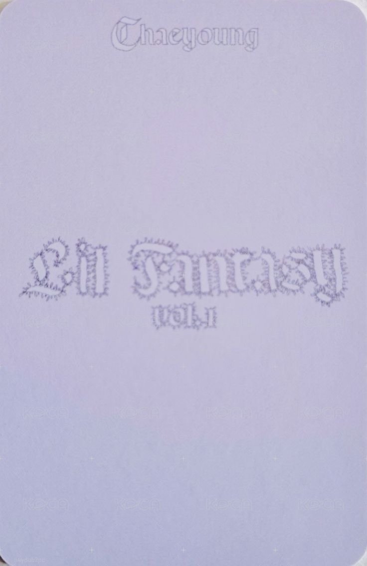 LIL FANTASY vol.1 wm 預售 特典卡 單封 背面