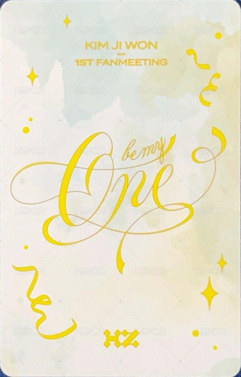 周邊卡 BE MY ONE卡包組 背面