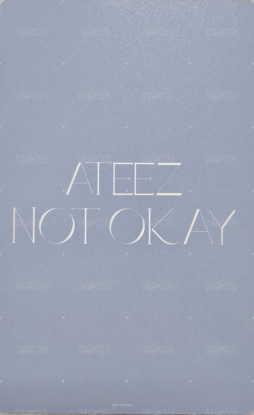 Not Okay 塔店 幸運卡  背面