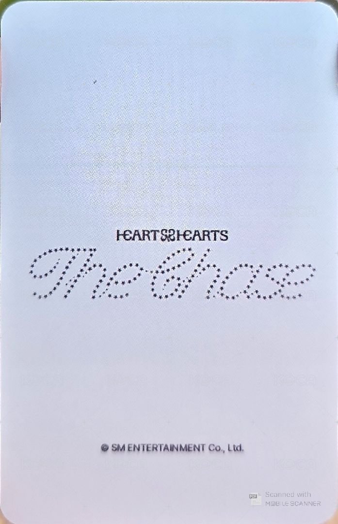 單一 dmm 簽售卡  背面